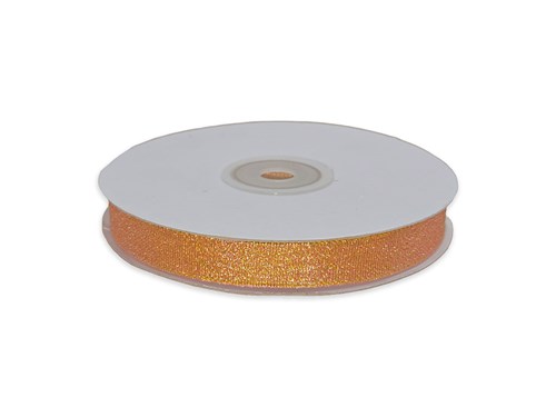 Wstążka brokatowa 12mm/32m pomarańczowa WB7012