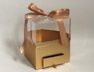 Pudełko flowerbox Diament Złote (1 szt.)