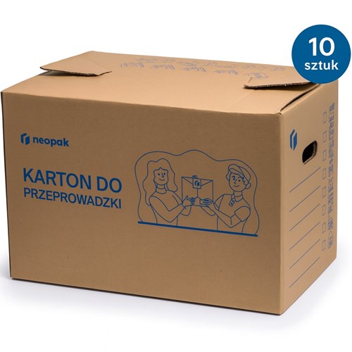 pudełko przeprowadzkowe, karton C500, karton fala BC, karton automatyczny, pakiet 10 sztuk