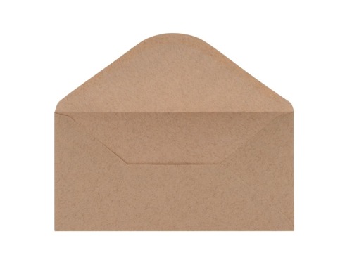 Koperty DL Kolorowe Recycled Brązowe 120g 50szt.