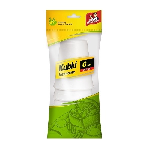 Kubki Termiczne 250ml 6szt. Jan Niezbędny