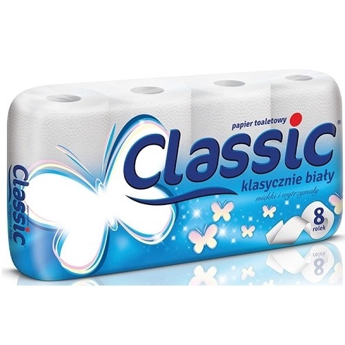 Papier toaletowy Classic 2-w 144 listki 8szt.