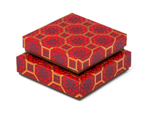 Zestaw pudełek płaskich OKTAGON CZERWONY (8szt.)