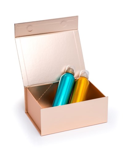 Pudełko Magnetyczne Różowe Złoto 235x170x100mm (zew) A5 Prezentowe