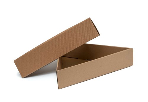 Pudełko karbowane wieczkowe 3-kątne 410x90mm