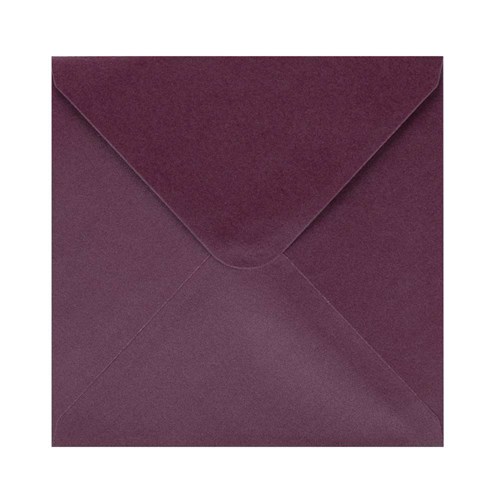 Koperty K4 kwadratowe Perłowe Bordowe 40-21 120gsm 50szt