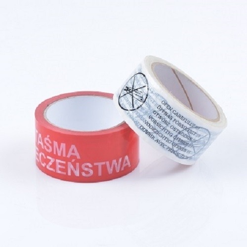 Taśma pakowa nadruk Hotmelt, 3 kolory, 180 rolek