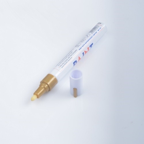 Pisak z farbą olejną - złoty