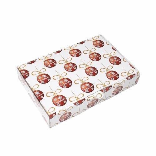 Pudełko świąteczne 240x160x45mm F426 Bombki