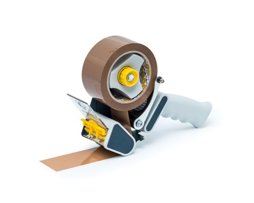 Taśma AKRYL brąz cicha 50mm/90m STOKROTKA