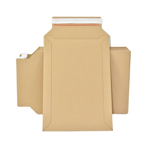 Koperta kartonowa rozszerzana 3D 285x405mm Brązowa Fala E