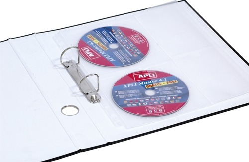 Koszulki na płyty CD/DVD +opis Donau A4 PP 25szt