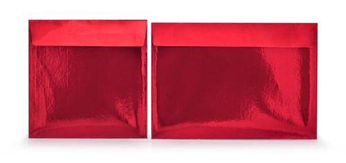 Koperty luksusowe C5 Metaliczne czerwone 120gsm 50 sztuk