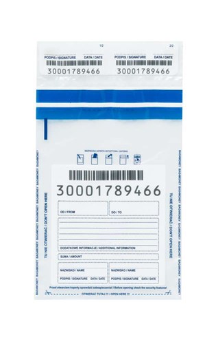 Koperty bankowe A5 140x220mm Transparentne 100szt.