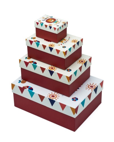 Zestaw Pudełek prostokątnych LION (4 szt.)