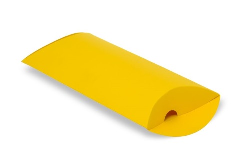 Pudełko ozdobne Poduszka L 250x165x50mm Żółte
