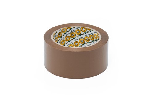 Taśma AKRYL brąz cicha 50mm/90m STOKROTKA