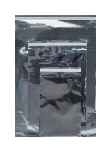 Woreczki Metalizowane 160x230+50mm Srebrne