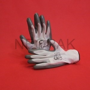 RĘKAWICE ROBOCZE NYLON+NITRYL SZARE XL-10 "BABBLER