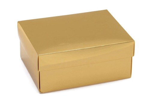 Pudełko laminowane 160x125x70mm złote A6