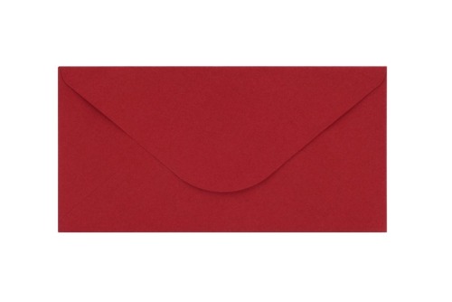 Koperty DL Kolorowe Perłowy Czerwony 120g 50szt.