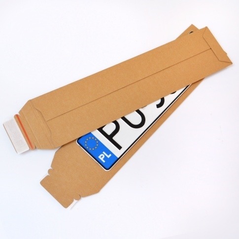 Koperta kartonowa na tablice rejestracyjne