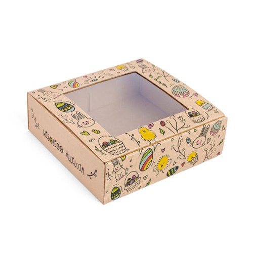 Karton z okienkiem WIELKANOC 250x240x80mm