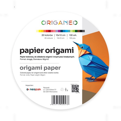 ORIGANEO Kółka do origami mix kolorów 10cm-100szt.