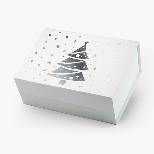 Pudełko Magnetyczne Christmas Białe 280x210x95mm(zew)