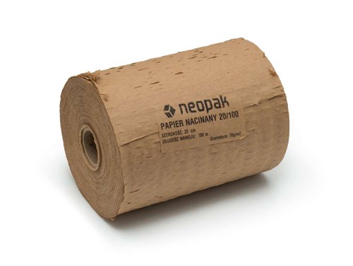 Papier nacinany kraft brąz 20cm/100m