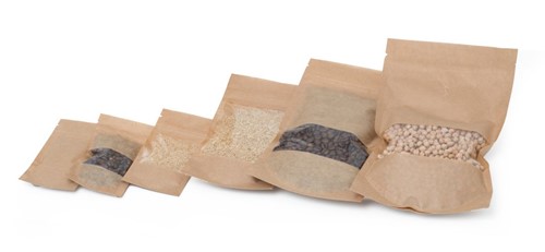 Doypack ECO KRAFT - Małe Okno - 100ml - 100 szt.