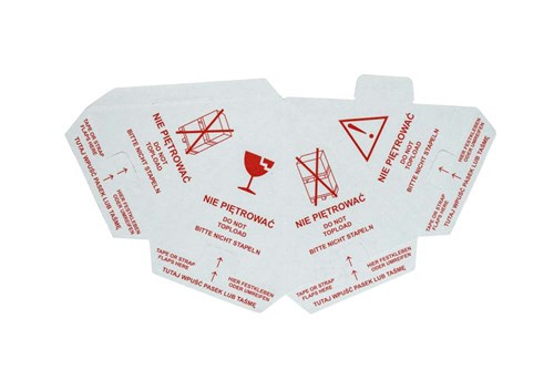 Stożek Ostrzegawczy na paletę 195x195x260mm Biały