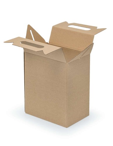 Pudełko z uchwytem F217 190x130x220mm karbowane