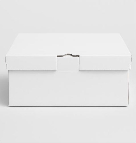 Biały karton wykrojnikowy 400x260x250 mm z automatycznym dnem