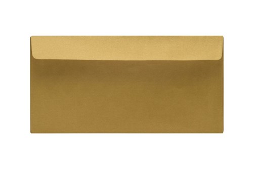 Koperty do zaproszeń DL Perłowy Złoty 120g 50szt