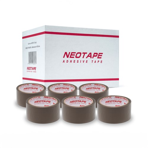 Taśmy AKRYLOWE Brązowe NEOTAPE 48mm/45m, karton 72 sztuki