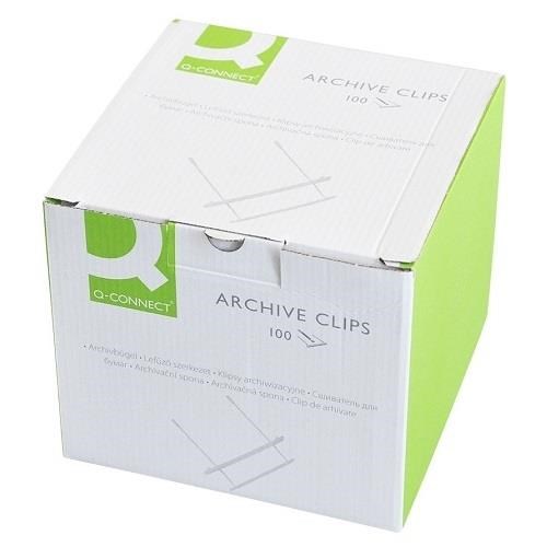 Klips archiwizacyjny Q-Connect do pudełek 100szt