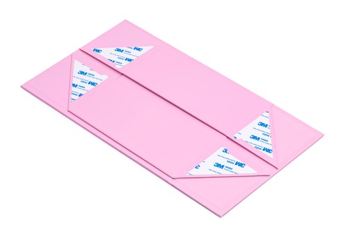 Pudełko Magnetyczne Różowe 200x200x90mm Kwadratowe Pudełko Prezentowe