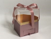 Pudełko flowerbox Diament różowe (1 szt.)