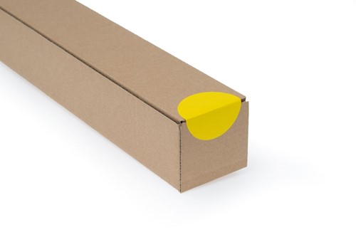 Naklejki okrągłe Fi 60mm 500szt Żółte