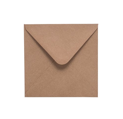 Koperty Ozdobne K4 Kraft Prążek 120g 50 sztuk - Ekologiczne Koperty