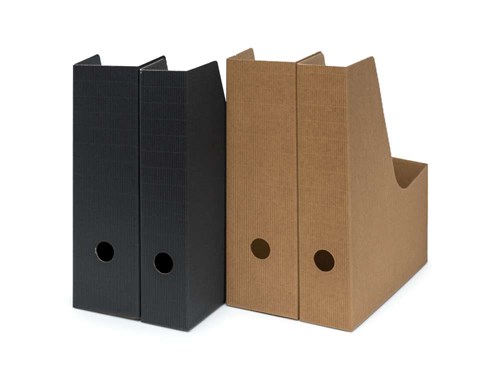 Karbowany pojemnik na dokumenty A4 / szer. 60mm