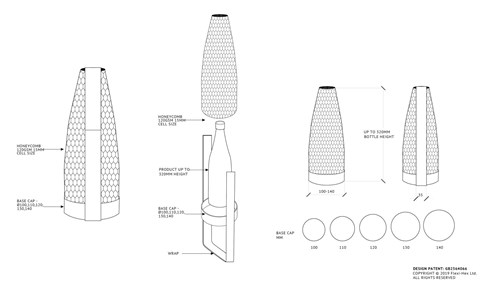 Opakowanie na Butelkę 900mm x 35mm 280 GS - Recycled 100%