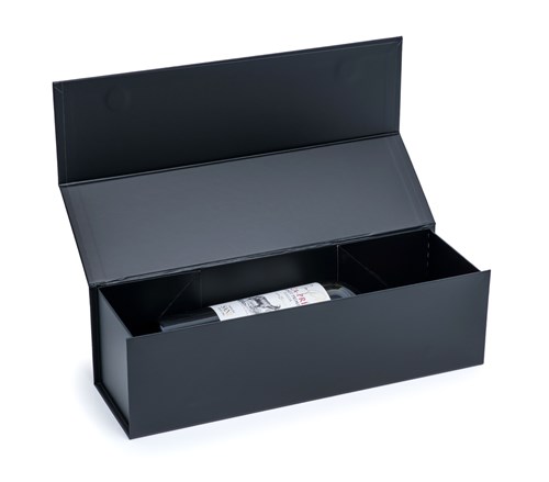 Pudełko Magnetyczne Na Wino Czarne 360x110x105mm (zew) Prezentowe
