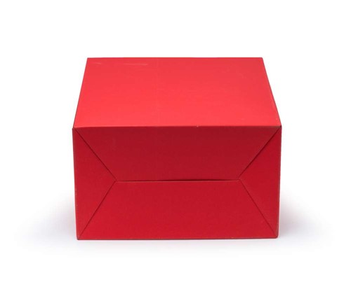 Pudełko z uchwytem czerwone 300x180x350mm F217