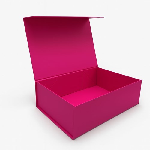 Pudełko magnetyczne fuksja 350x250x100 mm – Opakowanie Premium
