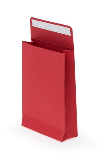 Koperty kartonowe  80x120x30mm Czerwone 220g 10szt