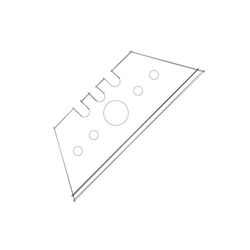 Ostrza Trapezowe op 10szt WBG207 3N5H