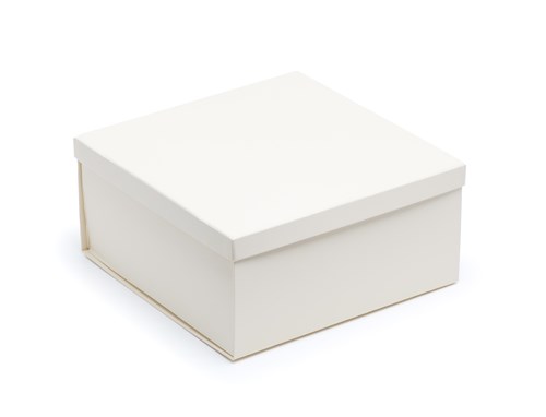 Pudełko Składane z Wieczkiem Kość Słoniowa 300x300x140mm Prezentowe