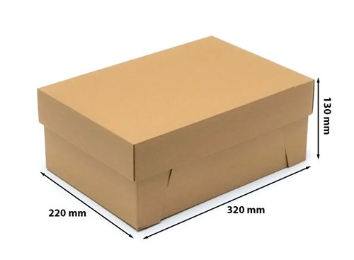 Karton wykrojnikowy pudełko na buty 320x220x130 mm 50 szt